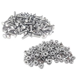 120pcs Stainless Steel Bolt & 120pcs Nut kit fits for Peterbilt 379 Grille Surround Hood hardware