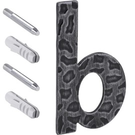 Gedotec Iron house number made of cast iron - anthracite, letter: B, weatherproof and rust-proof, antique classic look, 120 mm, number boards can be individually assembled as required