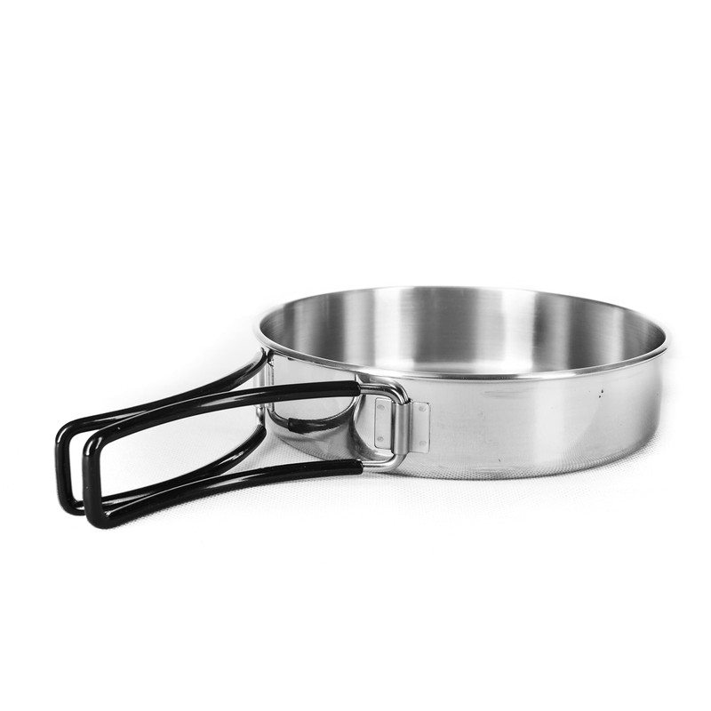 Campfrei 2 Person Stainless Steel Cooking Pot Set Cookware Camping