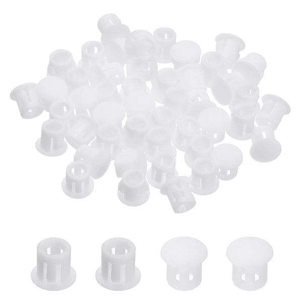 PATIKIL Plastic Hole Plugs, 48 Pcs 1/5"(5mm) Plastic Plugs Screw