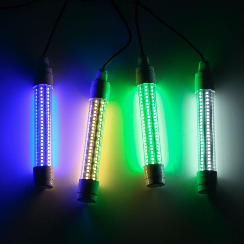144 LED Submersible Fishing Light Underwater Fish Finder Lamp Night