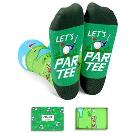 Zmart Cool Gifts For Golfers Men, Novelty Golf Socks For Men, Funny Golf Gifts For Women Men Unique, Golfing Socks Golf Presents Stocking Stuffers