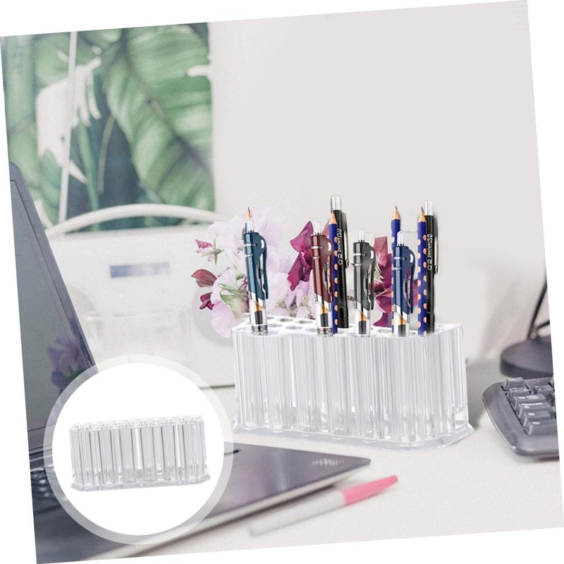 FRCOLOR 26 Pen Display Stand Makeup Brush Organizer Eyeliner Stand
