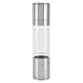 2 in 1 Manual Grinder Stainless Steel Hand Garlic Pepper Spice Jar Grinder for Kitchen Use