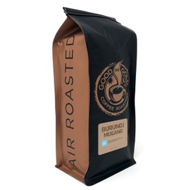 Burundi Mugano Coffee Beans, Light/Medium Roast, Air Roasted Coffee, Good As Gold Coffee Roasters - 12oz Bag Ground Coffee