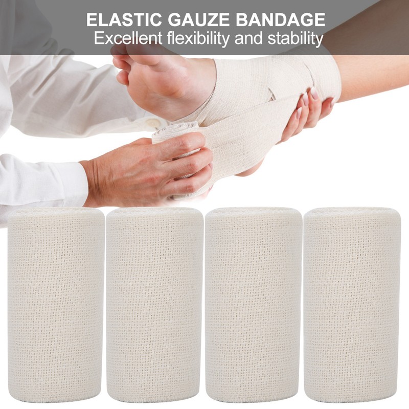 12 Roll 75 x 4500mm Gauze Skin Friendly Bandage Elastic