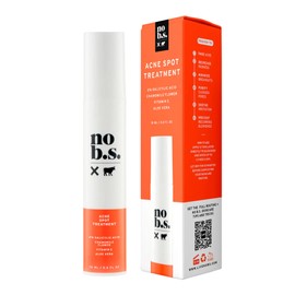 No B.S. (No Bad Stuff) Acne Spot Treatment, 2% Salicylic Acid Cream For Face, Chamomile Flower, Aloe vera & Vitamin E, Day & Night Cream, 0.5 FL Oz