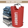 DOKEHOM 90L Large Foldable Laundry Baskets, Foldable Laundry Bags, Clothes