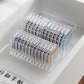 Can Badge Storage Box Display Case Cover Divided 12 Pieces with Lids for Can Batches Up to 29.5 inches (75 cm) Diameter, Dustproof, Waterproof, Transparent, Clear Nail Storage (Fits 2.4 inches (60 mm)