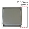 SPARES2GO Stainless Steel Cowled External Extractor Wall Vent Outlet with