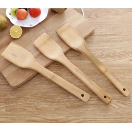 Idecor Set Juego 3 Palas De Bambú Utensilios De Cocina