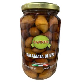 Sanniti Italian Kalamata Whole Olives, 19.4 oz (550 g)