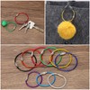 [PATIKIL] 6PCS 150mm Length Wire Keychain Cable Stainless Steel 1.5mm