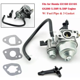 For Honda Carburetor for Honda Engine Motor Generator Mower GX160 GX168F GX200 5.5HP 6.5HP