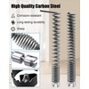 10 PCS Drain Snake Drill Attachment, Drain Cleaner Combination Cutter