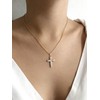 Cubic Zirconia 18K Gold Plated Cross Catholic Jewelry