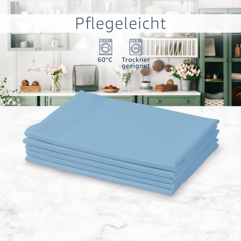 Amago - Pack of 5 Glass Cloths 45 x 65