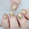 Dew Guava Homemade Nail Tips - Almond / 이슬 구아바
