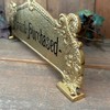 Amount Purchased Brass Cash Register Sign For Old Scroll Crank