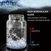 MOLADRI 26 oz/850 ml Clear Glass Storage Canister with Airtight