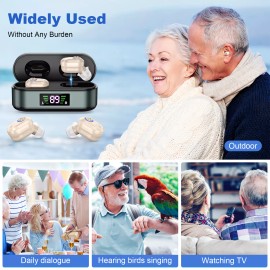 K&FCOPTEE In Ear Hearing Aids For Seniors With Volume Control & Invisible