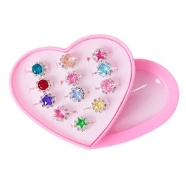 AAGWW Children's Children's Ring, Toy, Girls' Set, Jewelry, Kids, Toy Ring, Toy Ring, Metal