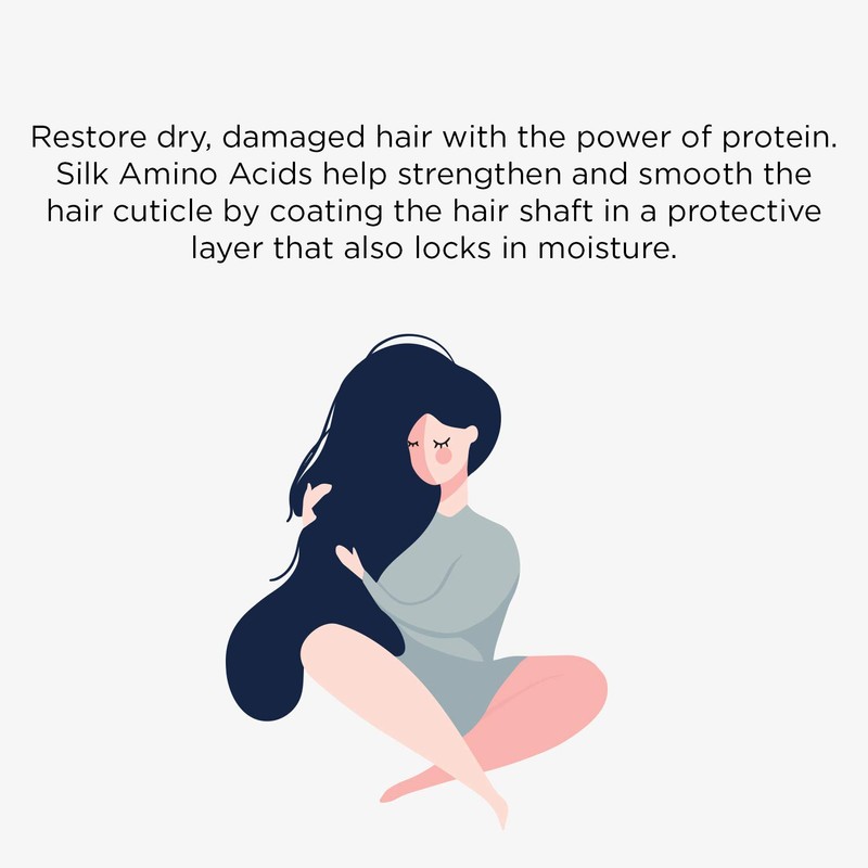 Natural Hair Conditioner Paraben Free Silk Amino Acids and Keratin