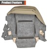 labwork Front Driver Side Bottom Tan Artificial Leather Perforated Seat