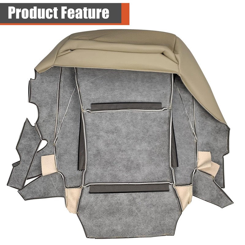 labwork Front Driver Side Bottom Tan Artificial Leather Perforated Seat