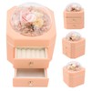 Forever Flower Double Drawer Octangle Gift Jewelry Packaging Storage Jewelry