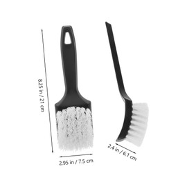 Gatuida Car Cleaning Brush for Tires Carpets and Mats Ergonomic Scrub Brush for Wheel Hub and Interior Detailing Easy to Clean and Store Comfortable Grip Versatile Cleaning Tool