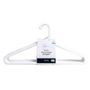 Strong Extra Heavy Adult Plastic Tube Hangers - White -