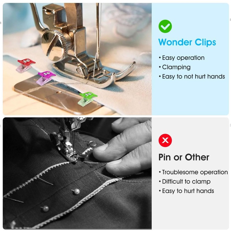 100 Pcs Sewing Clips, Clips for Sewing Wonder Clips Quilting