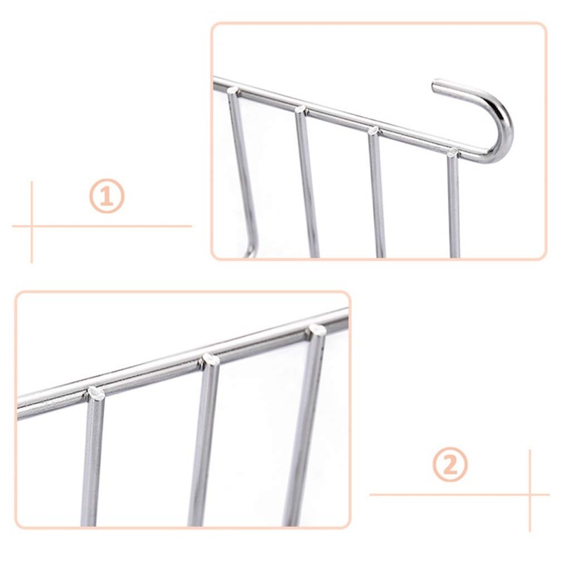 HEMOTON 2pcs Toast Stand Bread Holder Stainless Steel Serving Toast