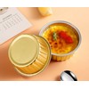 50 Pcs 5oz Reusable Aluminum Foil Cupcake Baking Cups Mini
