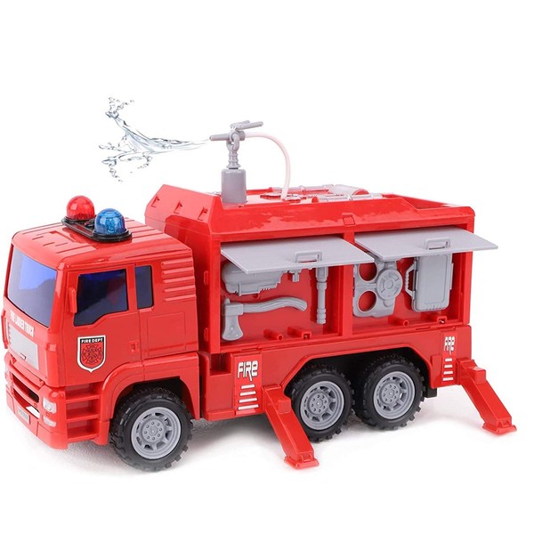 Toyland® 25cm Red Fire Engine Toy Vehicle With Lights &
