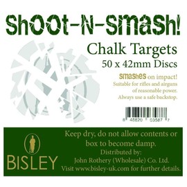 Bisley Chalk Targets Shoot-n-smash 42 Mm Box Of 50