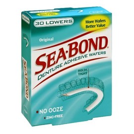 Sea Bond Original Lowers Denture Adhesive Wafers, 30 CT (Pack of 4) by Sea-Bond