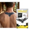 Semi-Permanent Tattoo, Ascending Shadow Eagle, Long Lasting Temporary Tattoos, Waterproof