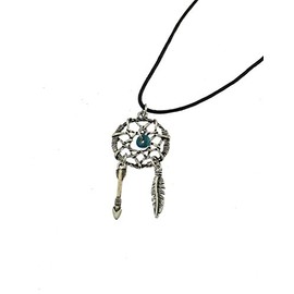 Zac's Alter Ego Dream Catcher Pendant on Wax Cord Necklace for Men/Women