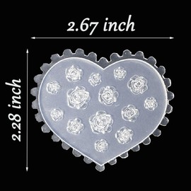 3D Flower Molds Silicone Nail Tools Rose Camellia Nail Molds Flower Nail Charms Resin Molds Nail Art Carving Floral Silicone Molds for Resin Accessories Nail Flowers Epoxy Molds Women Nail Supplies