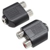 KAUMO 3.5mm Stereo Mini Plug (Female) to RCA Pin Jack