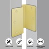 goldenwarm 6 Pack Gold Swing Clear Expandable Door Hinges, 3.5"