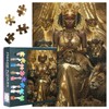 TUMOVO Crown Black Girl and Lion Cubs 1000 Piece Puzzle
