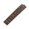 Dnyta 8.5" Long Ukulele Fretboard Rosewood Brown Fingerboard with 15