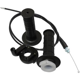 22mm Twist Throttle Rotary Accelerator Hand Grip W Cable 7/8'' For Pit Dirt Bike ATV Mini Bike 50 70 90 110 125cc 150cc 200cc 250cc (120cm Length)