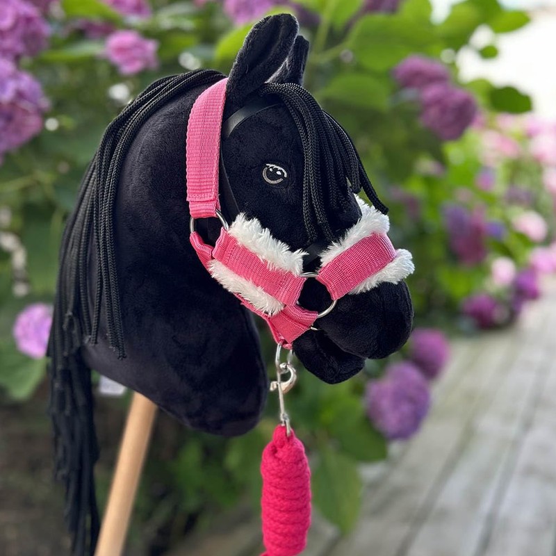 Set di accessori rosa per Hobby Horse e cavallo stick: