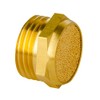 Quickun Pneumatic Muffler Silencer, 1/2” Male Thread Brass Air Exhaust