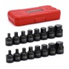 CASOMAN 16 Piece 3/8 Inch Drive Low Profile Impact Hex