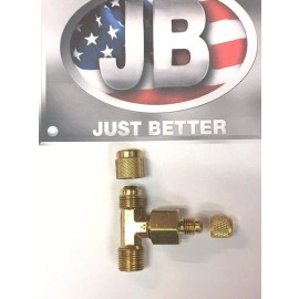 JB INDUSTRIES Vacuum Pump, J.B. Industries,  Pump Intake Hose Tee, T3-6C, 1/4 & 3/8, PR-5FF
